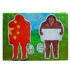 2 Yeh Ren,text & Flag In Forest  Cosmetic Bag (XXL) from ArtsNow.com Back