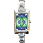 Interconnection Rectangular Italian Charm Watch