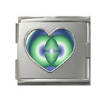 Interconnection Mega Link Heart Italian Charm (18mm)