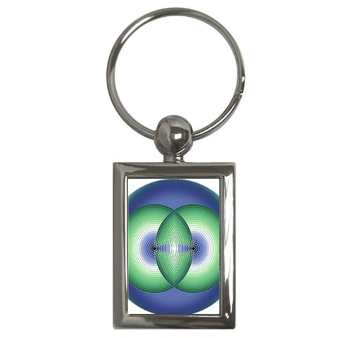 Interconnection Key Chain (Rectangle) from ArtsNow.com Front