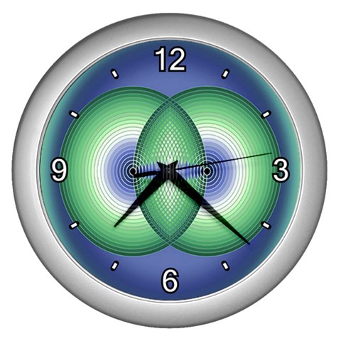 Interconnection Wall Clock (Silver) from ArtsNow.com Front