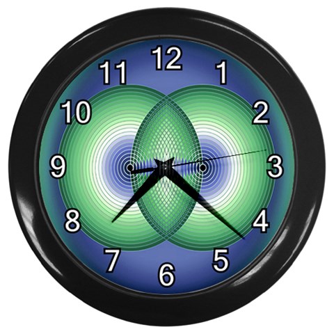 Interconnection Wall Clock (Black) from ArtsNow.com Front