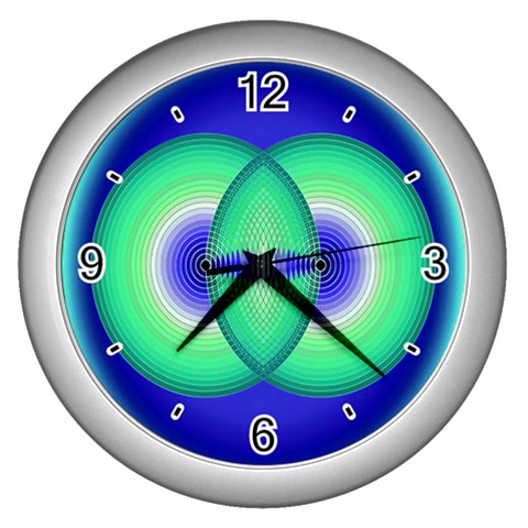 Interconnection Wall Clock (Silver) from ArtsNow.com Front