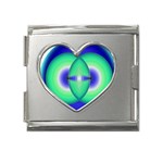 Interconnection Mega Link Heart Italian Charm (18mm)