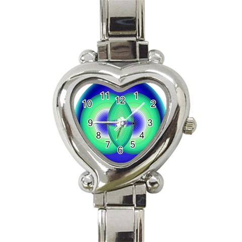 Interconnection Heart Italian Charm Watch from ArtsNow.com Front