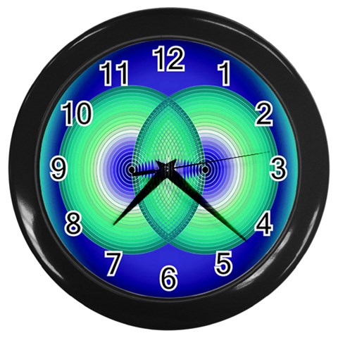 Interconnection Wall Clock (Black) from ArtsNow.com Front