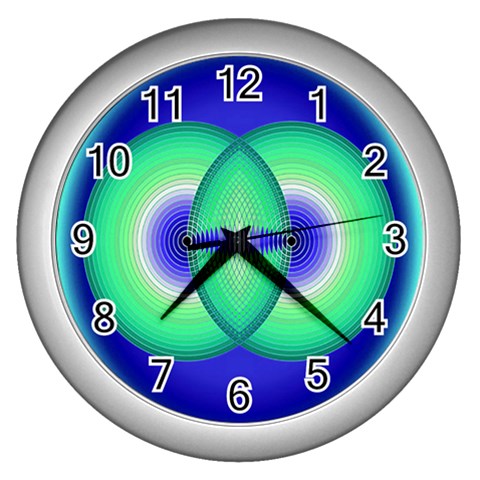 Interconnection Wall Clock (Silver) from ArtsNow.com Front