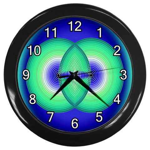 Interconnection Wall Clock (Black) from ArtsNow.com Front