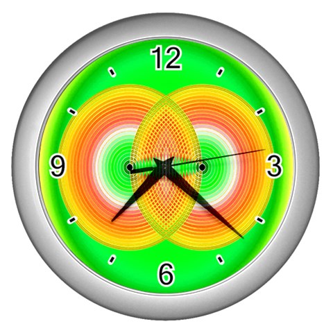 Interconnection Wall Clock (Silver) from ArtsNow.com Front