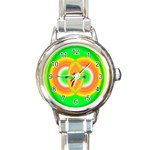 Interconnection Round Italian Charm Watch