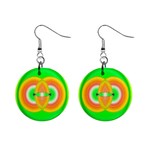 Interconnection 1  Button Earrings