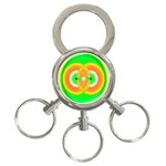 Interconnection 3-Ring Key Chain