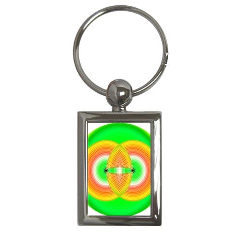 Interconnection Key Chain (Rectangle) from ArtsNow.com Front