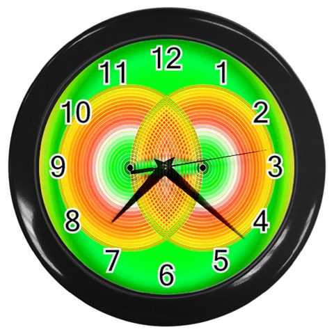 Interconnection Wall Clock (Black) from ArtsNow.com Front