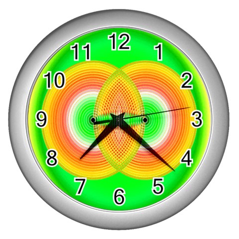 Interconnection Wall Clock (Silver) from ArtsNow.com Front