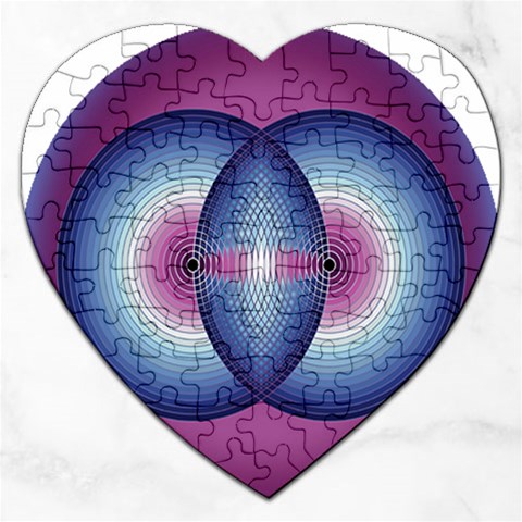 Interconnection Jigsaw Puzzle (Heart) from ArtsNow.com Front