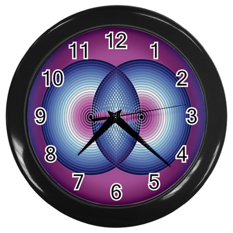 Interconnection Wall Clock (Black) from ArtsNow.com Front