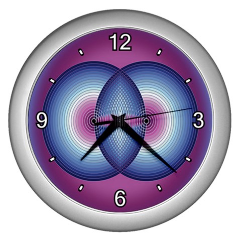 Interconnection Wall Clock (Silver) from ArtsNow.com Front