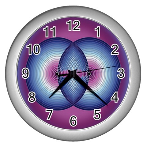 Interconnection Wall Clock (Silver) from ArtsNow.com Front