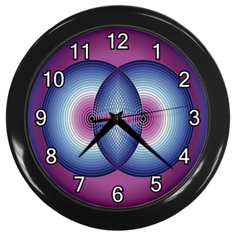 Interconnection Wall Clock (Black) from ArtsNow.com Front