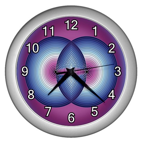 Interconnection Wall Clock (Silver) from ArtsNow.com Front