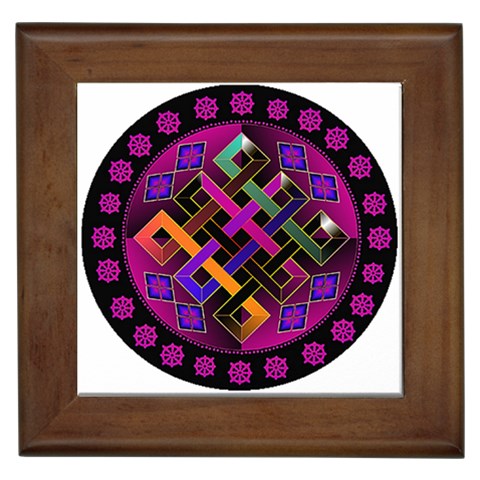 Endless Knot Framed Tile from ArtsNow.com Front