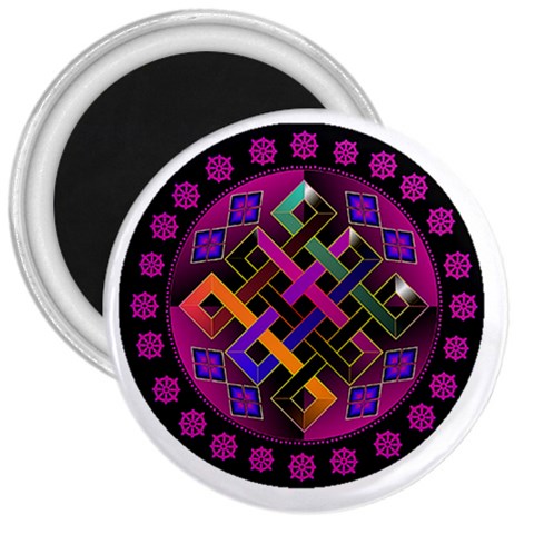 Endless Knot 3  Magnet from ArtsNow.com Front