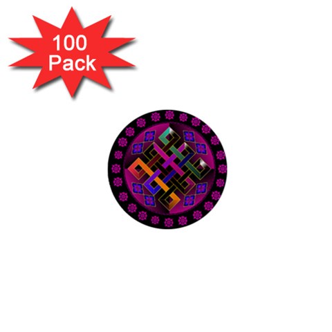 Endless Knot 1  Mini Button (100 pack)  from ArtsNow.com Front