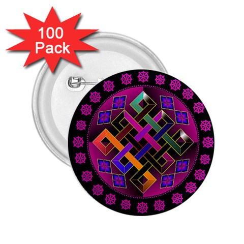 Endless Knot 2.25  Button (100 pack) from ArtsNow.com Front