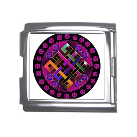 Endless Knot Mega Link Italian Charm (18mm) from ArtsNow.com Front