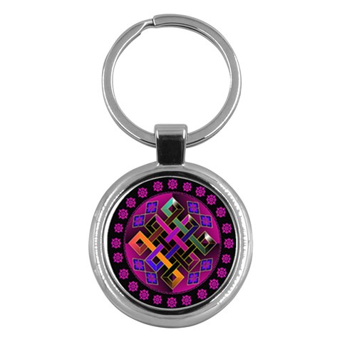 Endless Knot Key Chain (Round) from ArtsNow.com Front