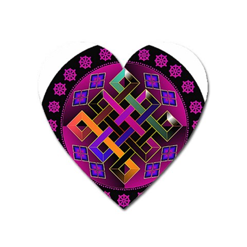 Endless Knot Magnet (Heart) from ArtsNow.com Front