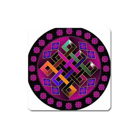 Endless Knot Magnet (Square) from ArtsNow.com Front