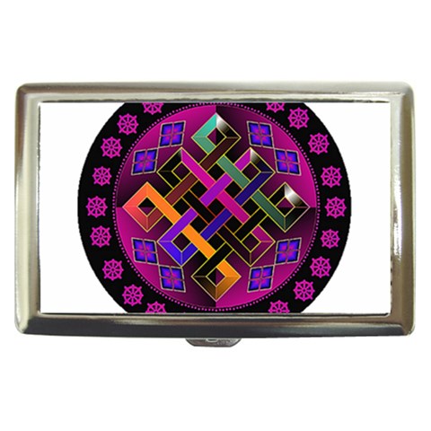 Endless Knot Cigarette Money Case from ArtsNow.com Front