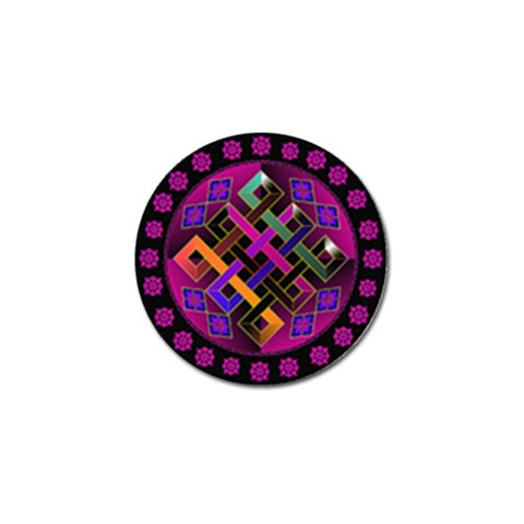 Endless Knot Golf Ball Marker from ArtsNow.com Front