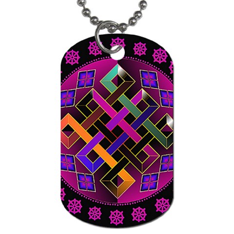 Endless Knot Dog Tag (Two Sides) from ArtsNow.com Back