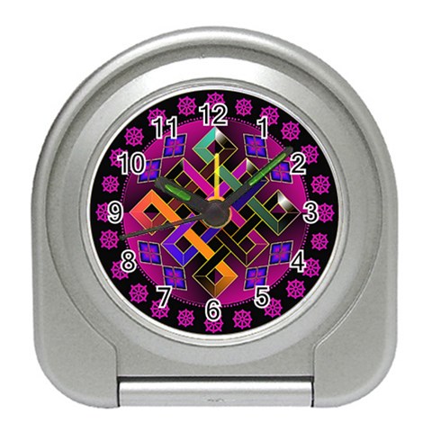 Endless Knot Travel Alarm Clock from ArtsNow.com Front