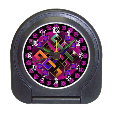 Endless Knot Travel Alarm Clock from ArtsNow.com Front