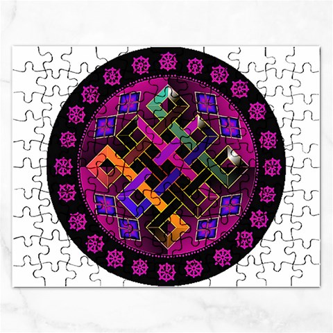 Endless Knot Jigsaw Puzzle (Rectangular) from ArtsNow.com Front