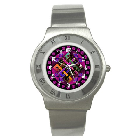 Endless Knot Stainless Steel Watch from ArtsNow.com Front