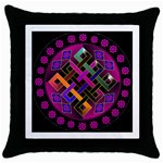 Endless Knot Throw Pillow Case (Black)