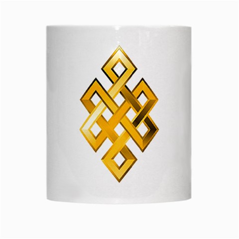 Endless Knot gold White Mug from ArtsNow.com Center