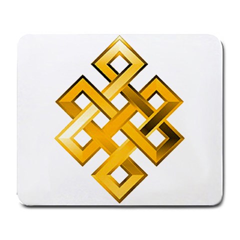 Endless Knot gold Large Mousepad from ArtsNow.com Front