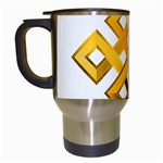 Endless Knot gold Travel Mug (White)