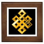 Endless Knot gold Framed Tile