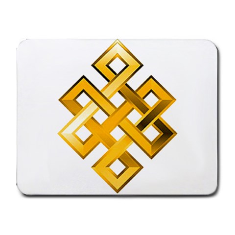 Endless Knot gold Small Mousepad from ArtsNow.com Front