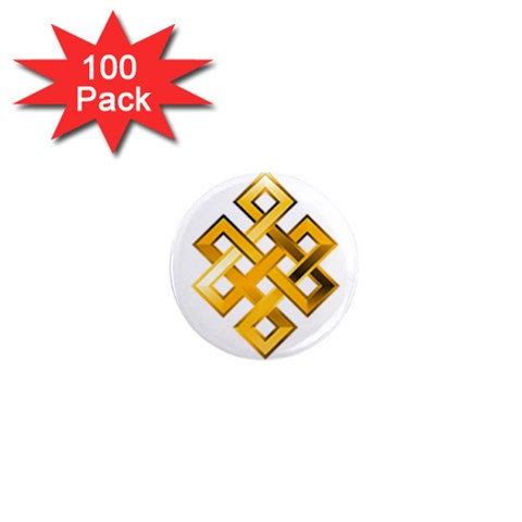 Endless Knot gold 1  Mini Magnet (100 pack)  from ArtsNow.com Front