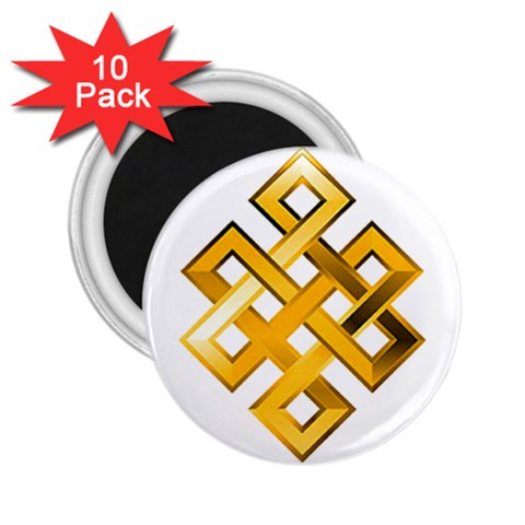 Endless Knot gold 2.25  Magnet (10 pack) from ArtsNow.com Front