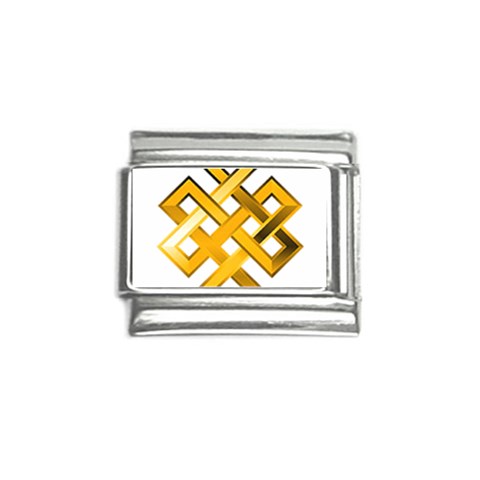 Endless Knot gold Italian Charm (9mm) from ArtsNow.com Front