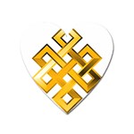 Endless Knot gold Magnet (Heart)